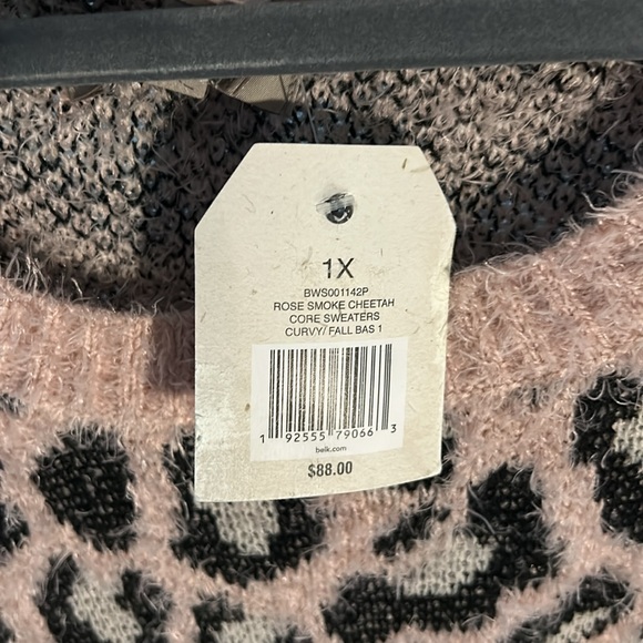 Wonderly Curvy NWT Pullover Animal Print Sweater size XL in excellent condition - Picture 3 of 6